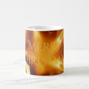 Frohe Weihnachtskupfer Gold Shiny Star Kaffeetasse