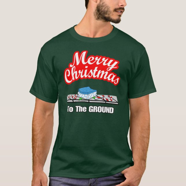 Frohe Weihnachtslandschaft Shirt (Vorderseite)