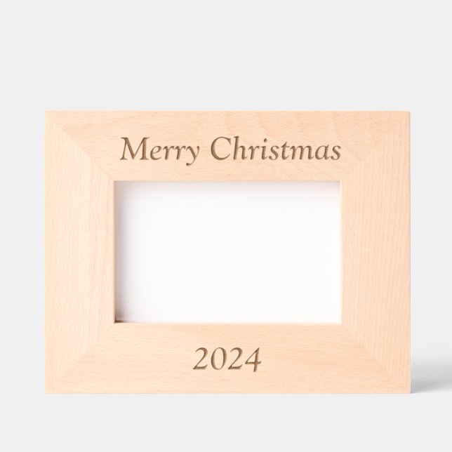 Frohe Weihnachtslasergestelle Geätzte Rahmen (Vorderseite)