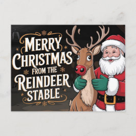 Frohe Weihnachtslehre Feiertagspostkarte