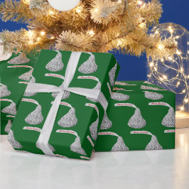 Frohe Weihnachtslieder auf Grün Geschenkpapier