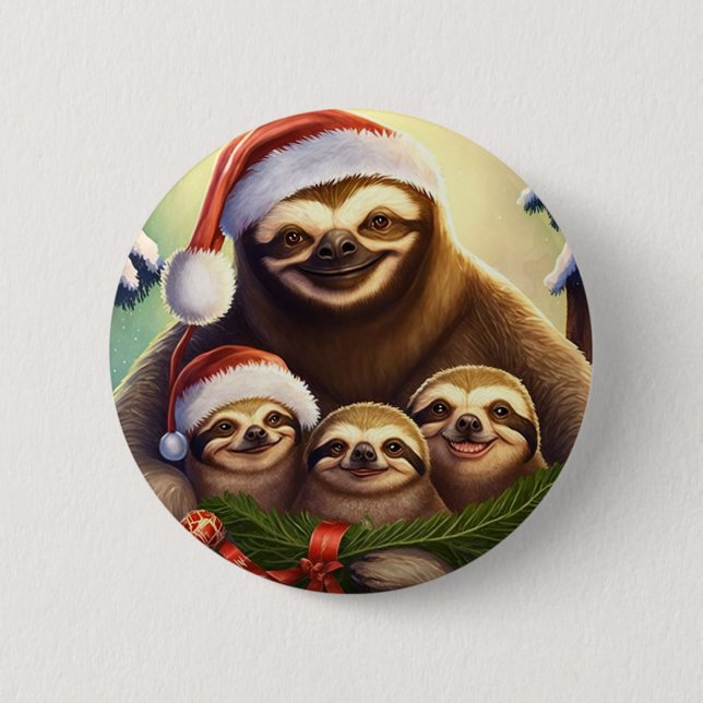 Frohe Weihnachtslieder Button (Vorderseite)
