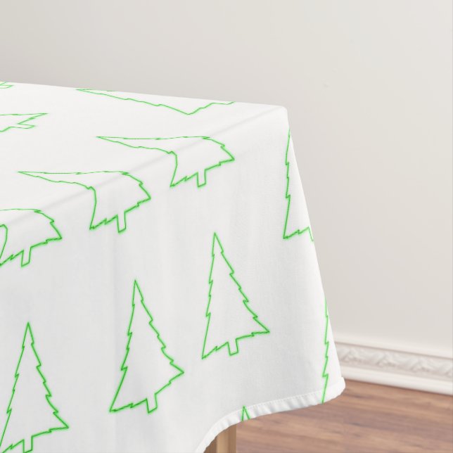 Frohe Weihnachtslieder, Weihnachten Grüne Bäume Tischdecke (Beispiel)