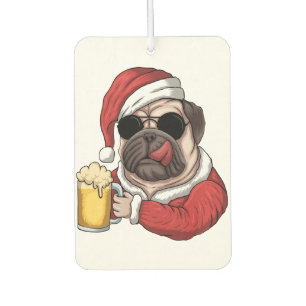 Frohe Weihnachtsluft Freshener Mops Dog Lover Gi Autolufterfrischer
