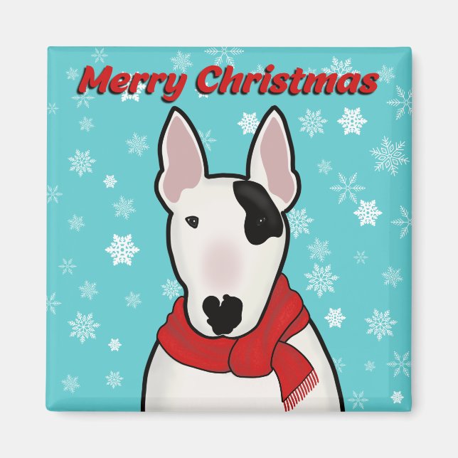 Frohe Weihnachtsmagnete mit Rex the TV Terrier Magnet (Vorne)