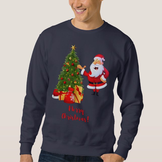 Frohe Weihnachtsmänner Sweatshirt (Vorderseite)