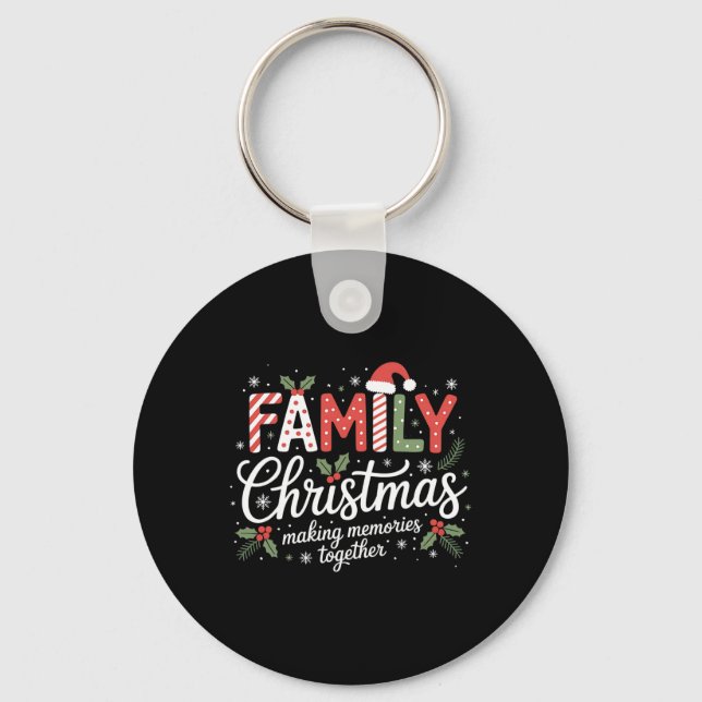Frohe Weihnachtsmannmütze Weihnachten Weihnachten  Schlüsselanhänger (Vorderseite)