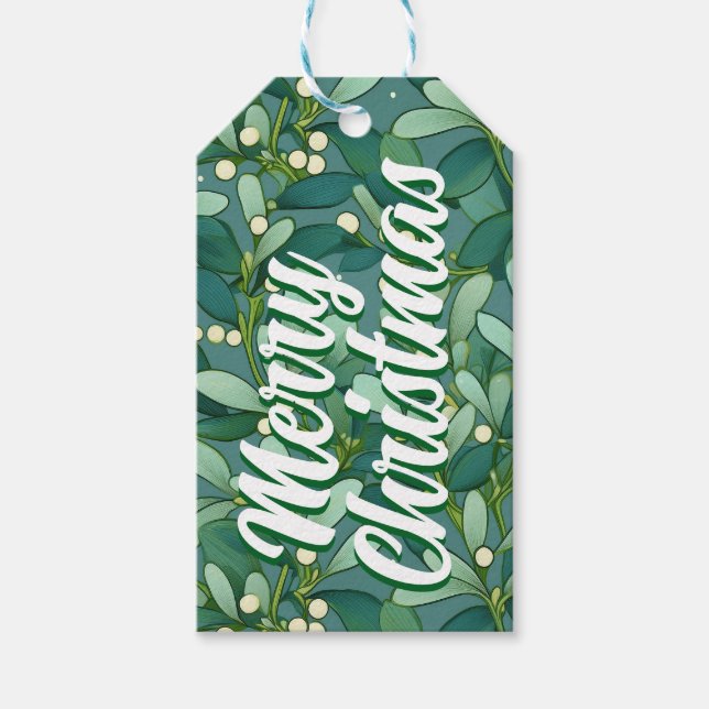 Frohe Weihnachtsmarke Geschenkanhänger (Vorderseite)