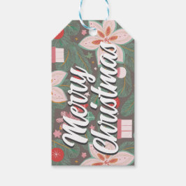 Frohe Weihnachtsmarke Geschenkanhänger