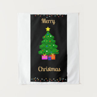Frohe Weihnachtsmauerkunst Wandteppich