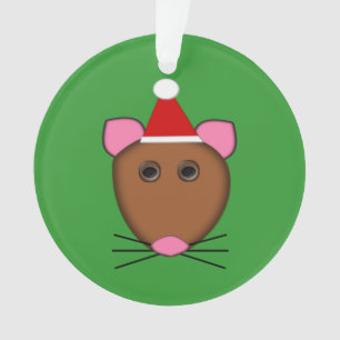 Frohe Weihnachtsmäuse Akrylverzierung Ornament