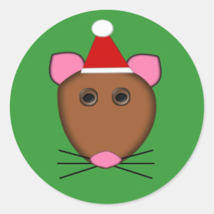 Frohe Weihnachtsmäuse Stickers