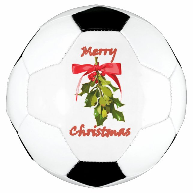 Frohe Weihnachtsmistletoe Fußball (Vorderseite)