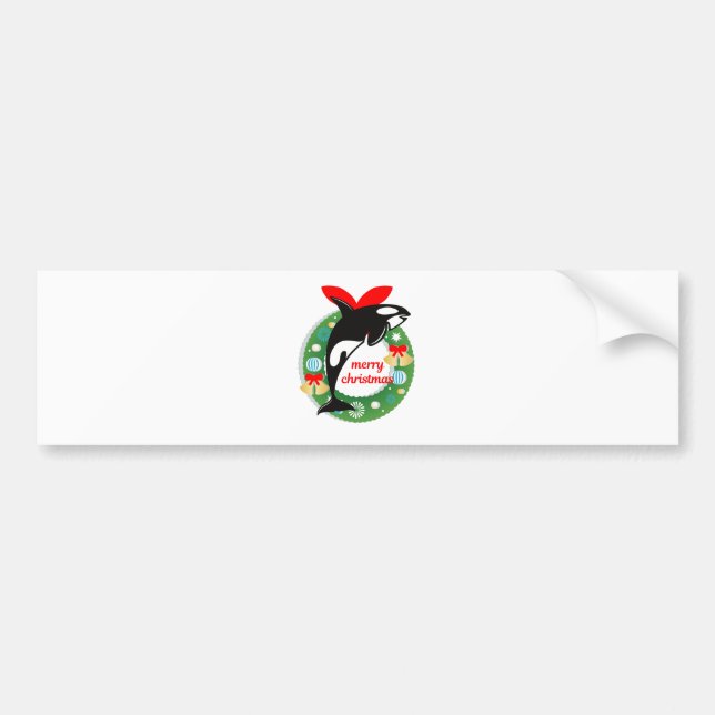 Frohe Weihnachtsmörder Autoaufkleber (Vorne)