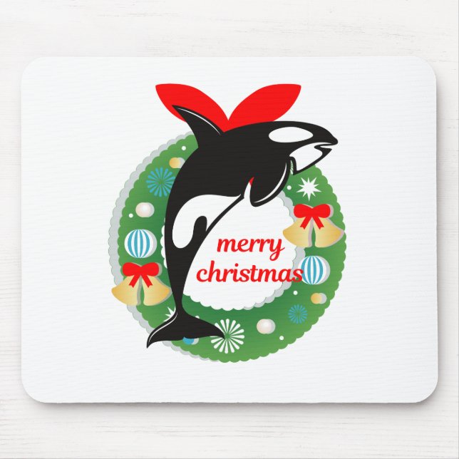 Frohe Weihnachtsmörder Mousepad (Vorne)