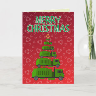 Frohe Weihnachtsmüll/Verweigerung/Recycelnd Sammle Karte