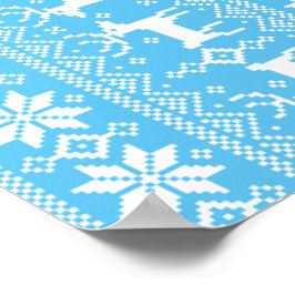 Frohe Weihnachtsmuster 1 Poster