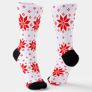 Frohe Weihnachtsmuster 5 Socken