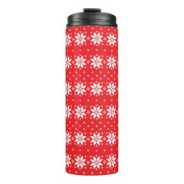 Frohe Weihnachtsmuster 5 Thermosbecher