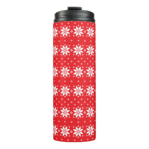 Frohe Weihnachtsmuster 5 Thermosbecher