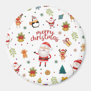 Frohe Weihnachtsmuster Magnet