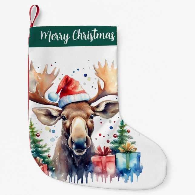 Frohe Weihnachtsmütze - Kleiner Weihnachtsstrumpf (Vorderseite)