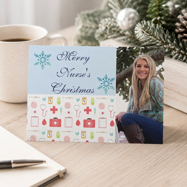 Frohe Weihnachtsnacht Feiertagskarte (Von Creator hochgeladen)