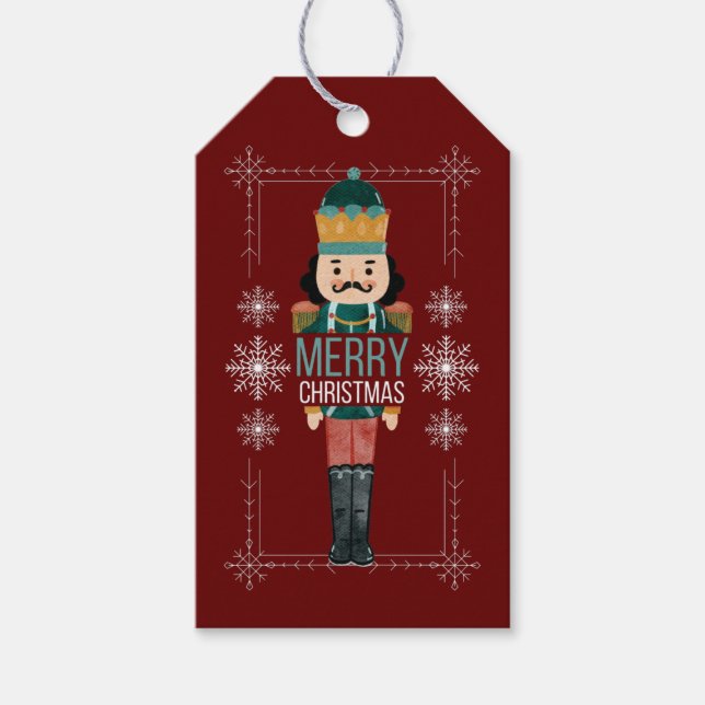 Frohe Weihnachtsnachtsnachtscreme auf und von Gesc Geschenkanhänger (Vorderseite)