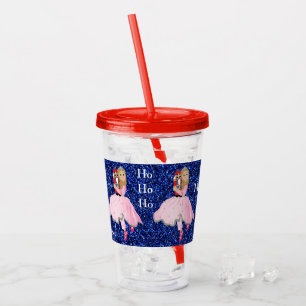 Frohe Weihnachtsnachtsnachtsnacht Ballerina Acryltrinkbecher