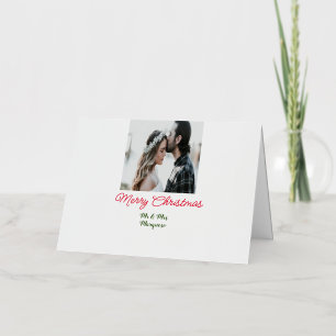 Frohe Weihnachtspaar Foto geben Namen glücklichen 