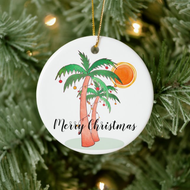 Frohe Weihnachtspalme Bäume Ornament (Baum)