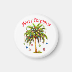 Frohe Weihnachtspalme Tree Light Hawaiian Tropical Magnet