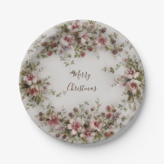 Frohe Weihnachtspapierplatte Pappteller