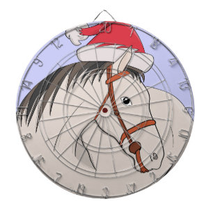 Frohe Weihnachtspferde Dartscheibe