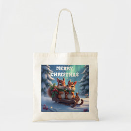 Frohe Weihnachtsplitter Tragetasche