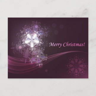 Frohe Weihnachtspostkarte Feiertagspostkarte