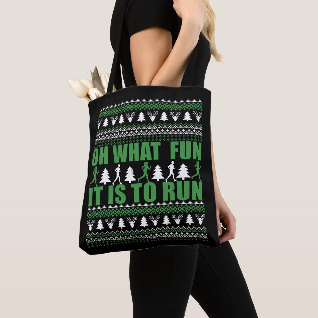 Frohe Weihnachtspullover Laufstrecke Tasche (Von Nahem)