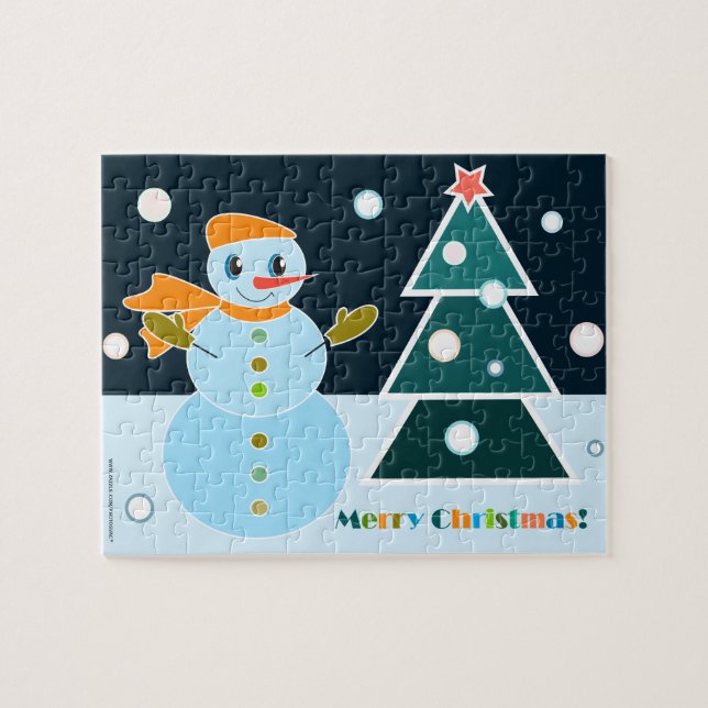 Frohe Weihnachtspuzzle (Horizontal)