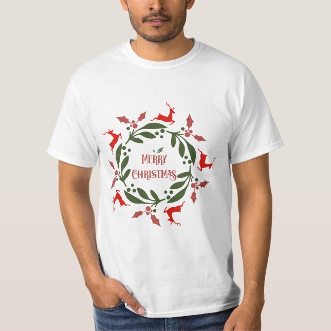 Frohe Weihnachtsreiniger Wert T - Shirt (Vorderseite)