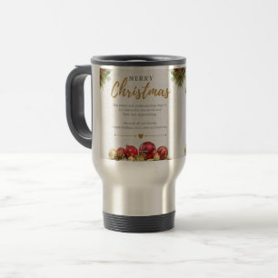 Frohe Weihnachtsreise Zwei-Tone-Kaffee-Tasse Reisebecher