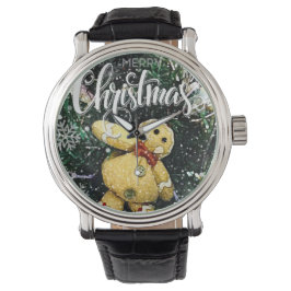 Frohe Weihnachtsschau Armbanduhr