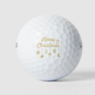 Frohe Weihnachtsschmuck glückliche Weihnachtsdekor Golfball