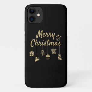 Frohe Weihnachtsschmuck Gold Case-Mate iPhone Hülle