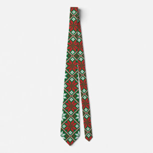 Frohe Weihnachtsschmuck Krawatte
