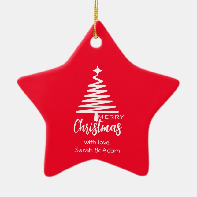 Frohe Weihnachtsschmuck zum Personalisieren (Vorne)