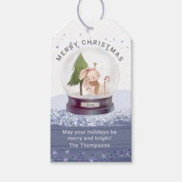 Frohe Weihnachtsschnee Globe Wasserfarbe Niedlich  Geschenkanhänger
