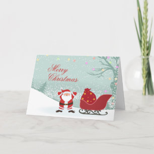 Frohe Weihnachtsschnee Weihnachtskarte Feiertagskarte