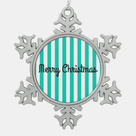 Frohe Weihnachtsschneeflocke Gerahmte Ornamente