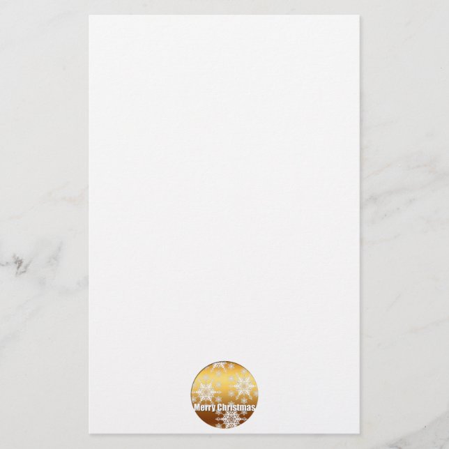 Frohe Weihnachtsschneeflocken Geschichten Briefpapier (Vorderseite)