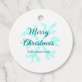 Frohe Weihnachtsschneeflocken Glitzer funkeln ni Geschenkanhänger